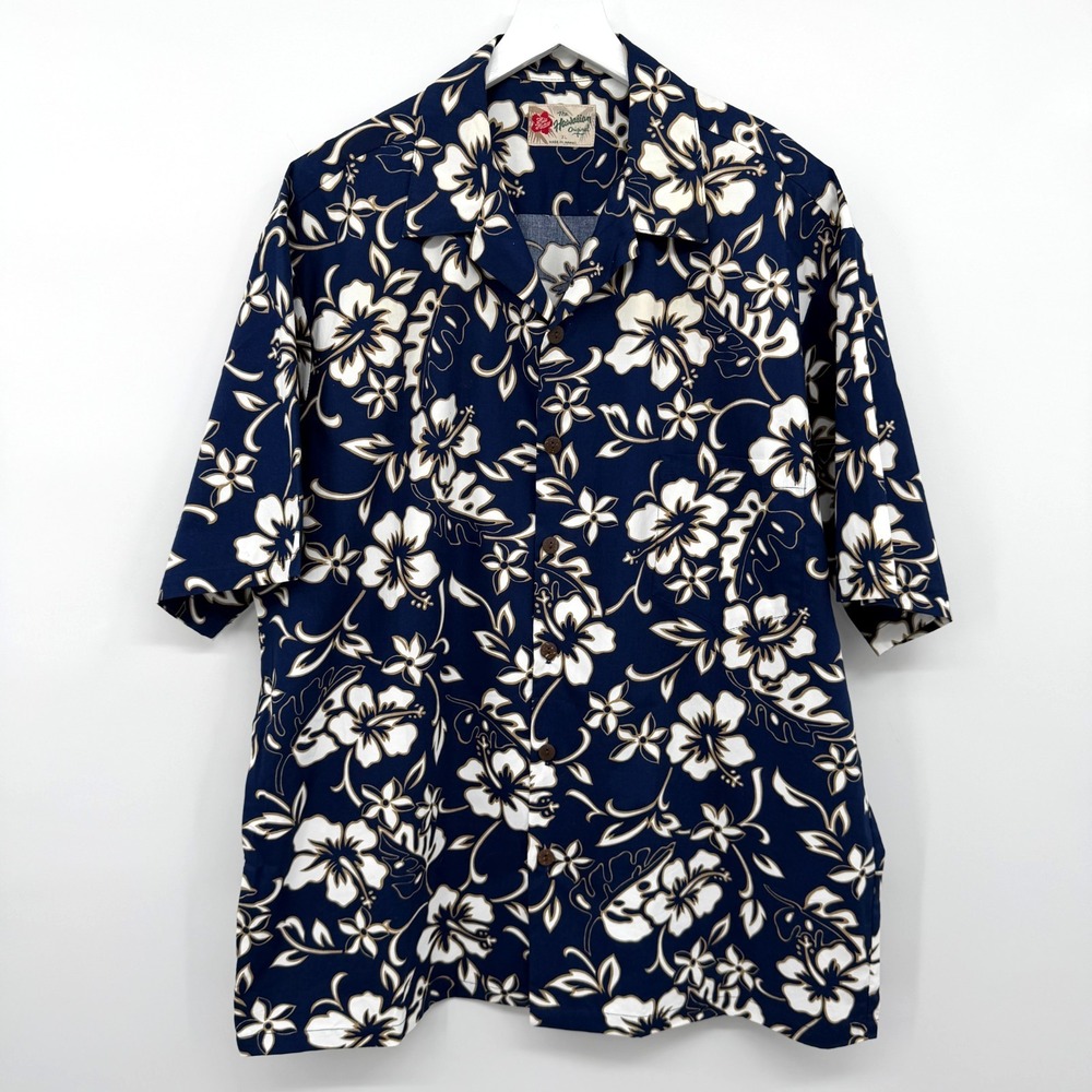 Vintage Hilo Hattie Hawaiian Shirt Mens XL Coastal Resort Tiki Beach Cruise USA